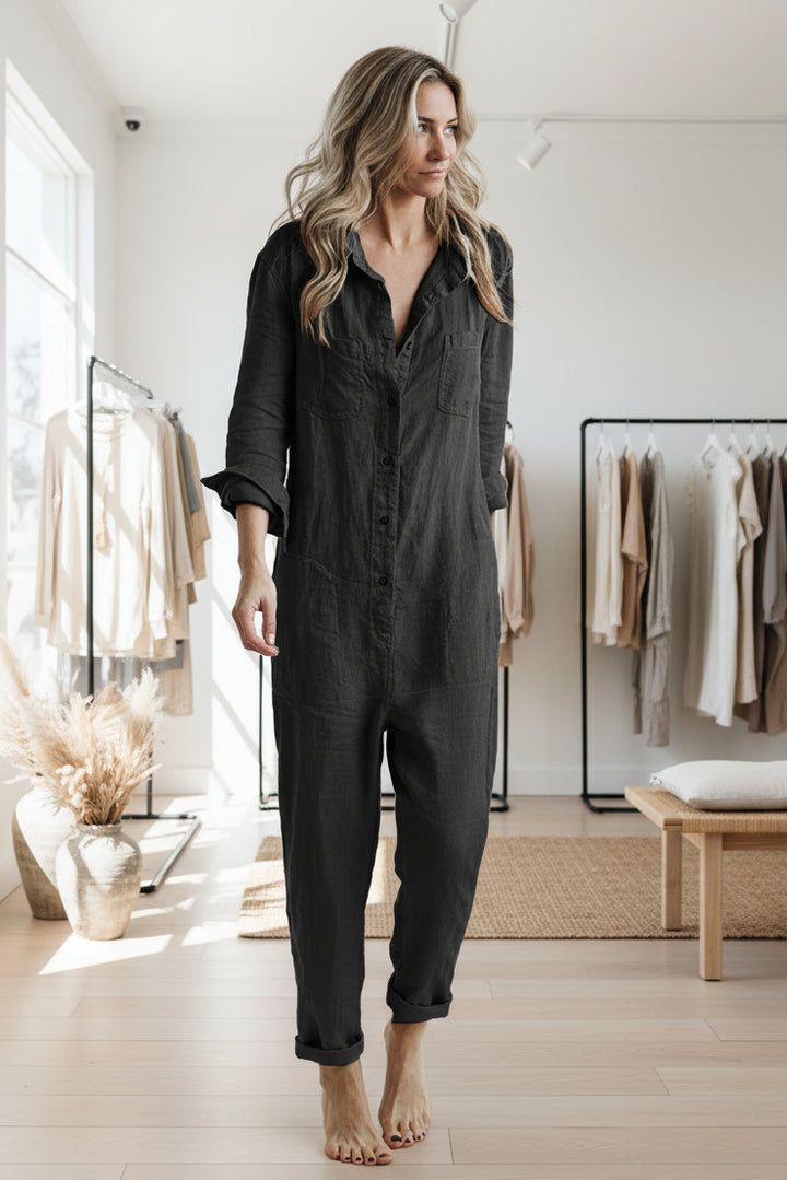 FIONA LONG-SLEEVE JUMPSUIT