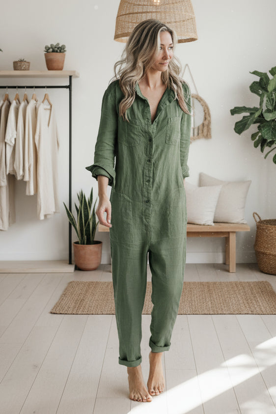 FIONA LONG-SLEEVE JUMPSUIT