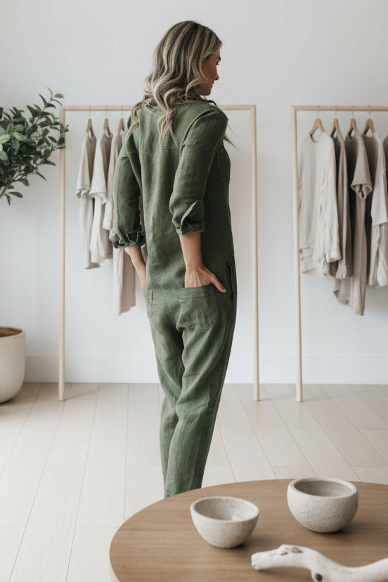FIONA LONG-SLEEVE JUMPSUIT