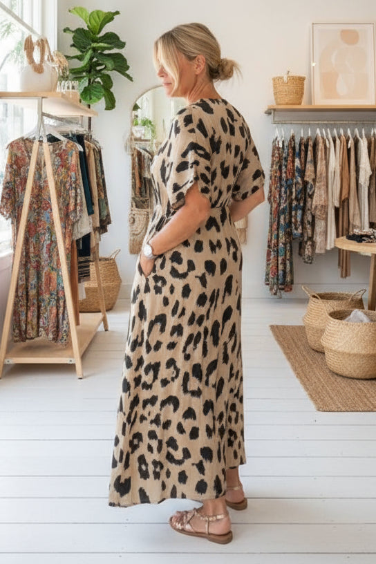 BONNIE - STYLISH LEOPARD DRESS
