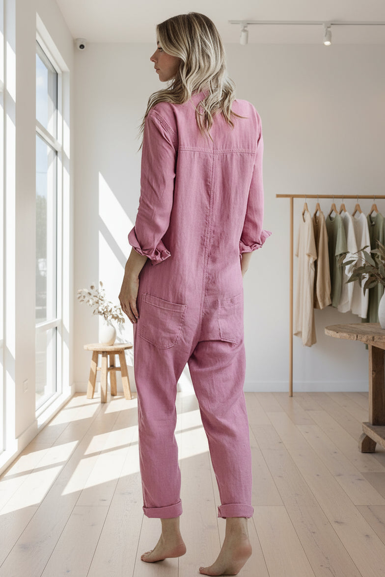 FIONA LONG-SLEEVE JUMPSUIT