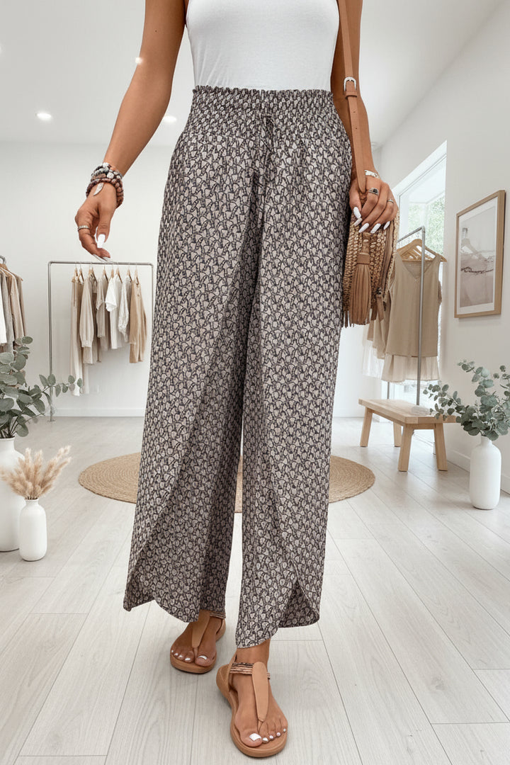 TEAGAN - WIDE-LEG LEISURE PANTS