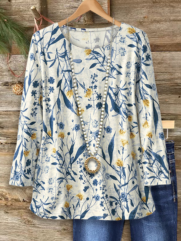 AMY - FLOWER PRINT CASUAL TOP