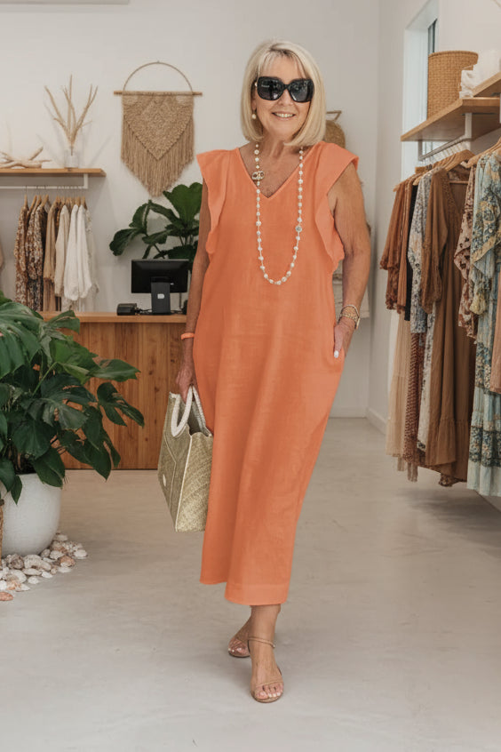 HELGA - ELEGANT MIDI DRESS