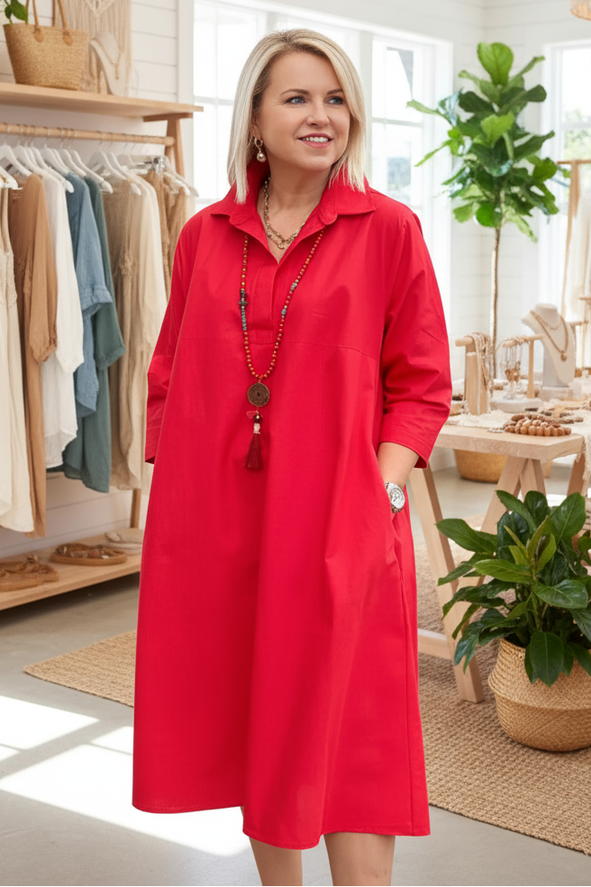 LARA - RELAXED SHIRT DRESS