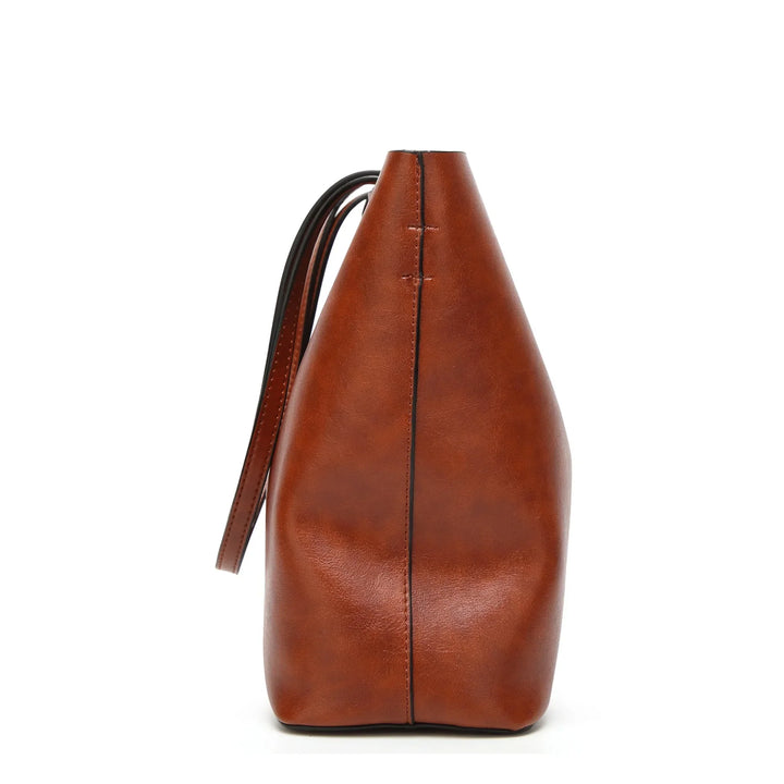 YADE - LEATHER CROSSBODY TOTE BAG