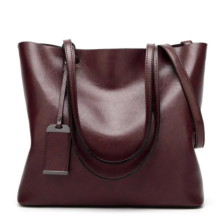 YADE - LEATHER CROSSBODY TOTE BAG
