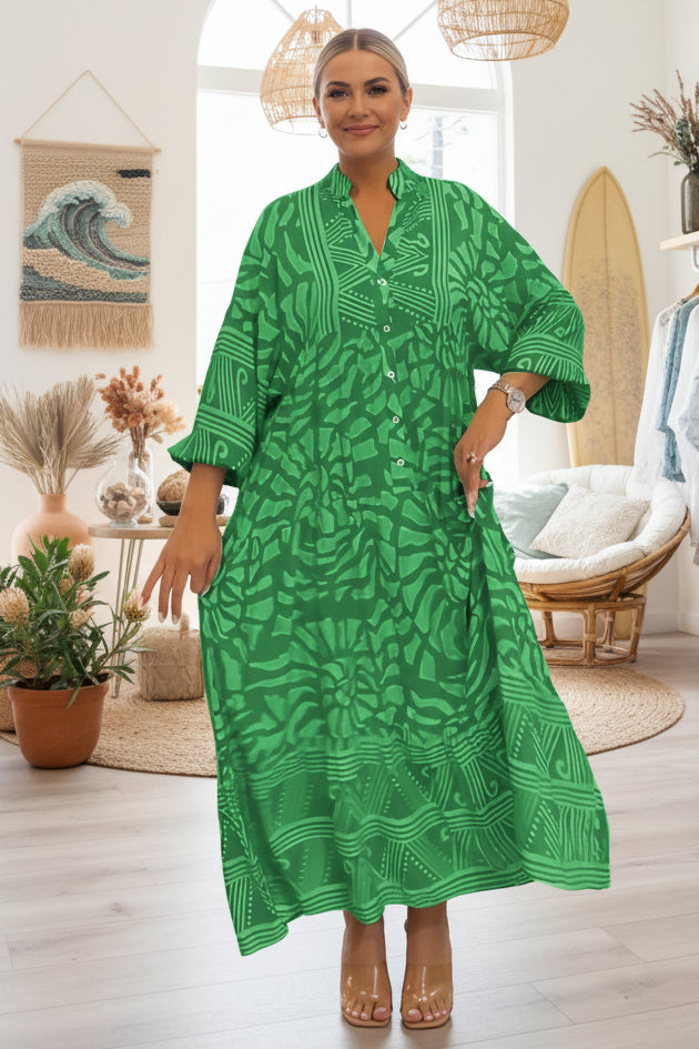 SANDRA - PRINTED LOOSE DRESS