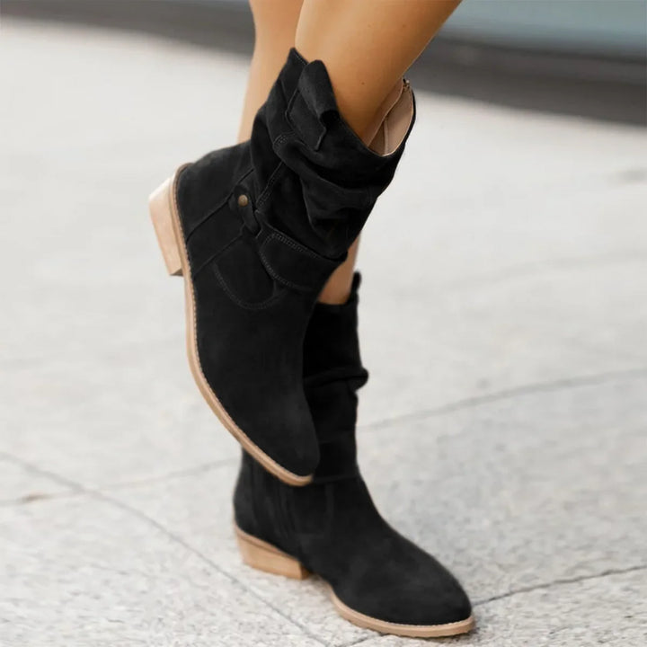 SCARLETT - RELAXED LOW-HEELED BOOTS