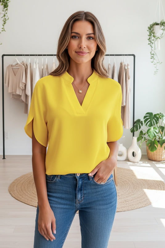 HAYDEN - FLARED SLEEVE BLOUSE