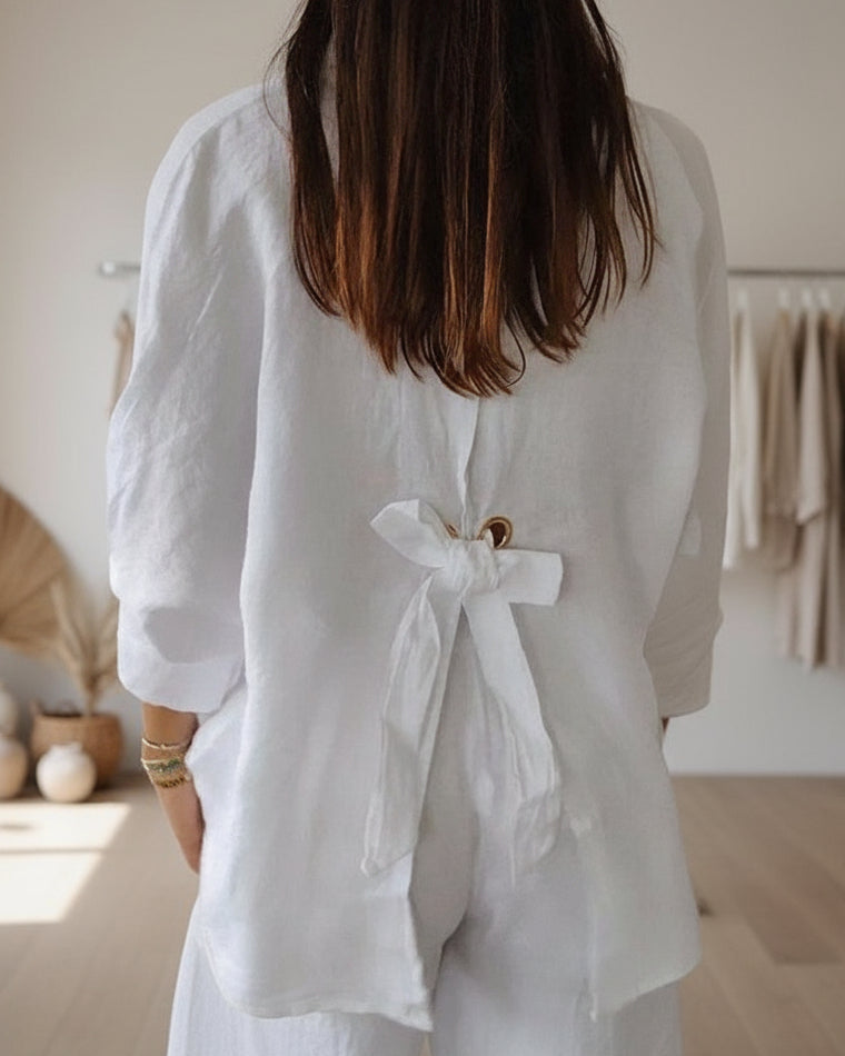 MAY - ELEGANT POLO BLOUSE