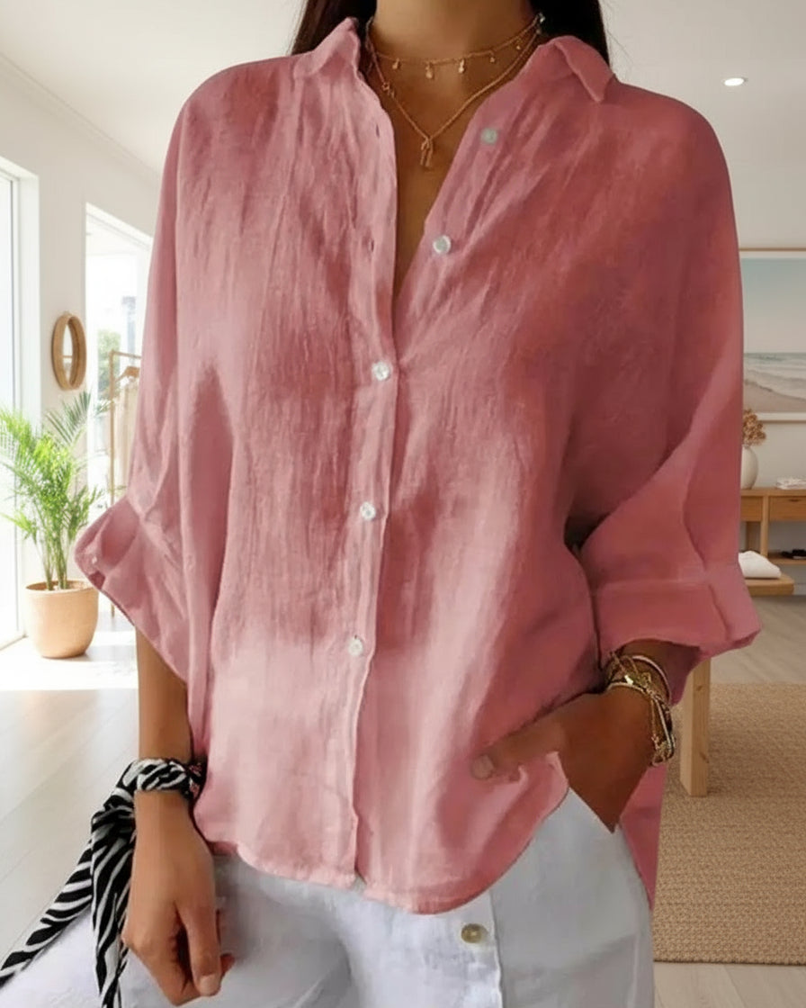 MAY - ELEGANT POLO BLOUSE