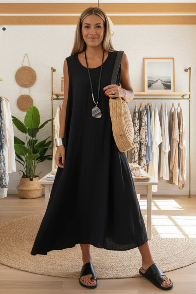 ALURA - RELAXED SLEEVELESS DRESS