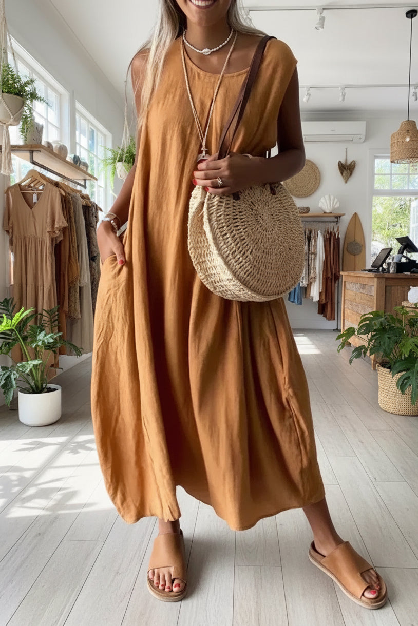 ALURA - RELAXED SLEEVELESS DRESS