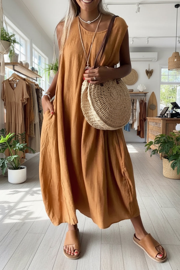 ALURA - RELAXED SLEEVELESS DRESS