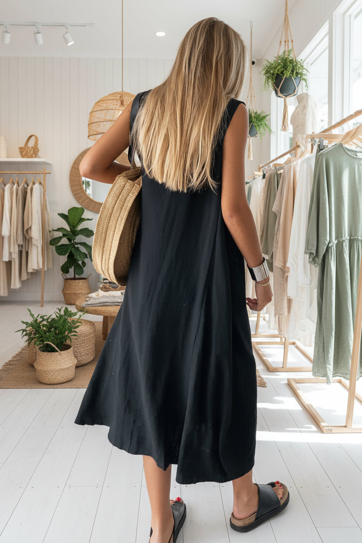 ALURA - RELAXED SLEEVELESS DRESS