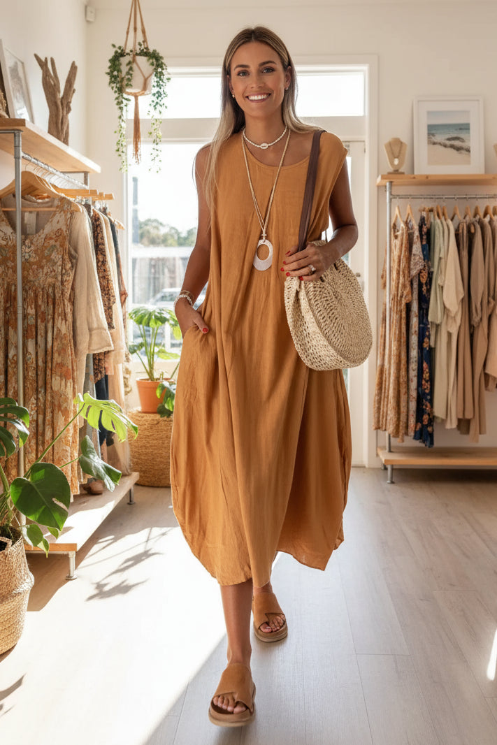 ALURA - RELAXED SLEEVELESS DRESS