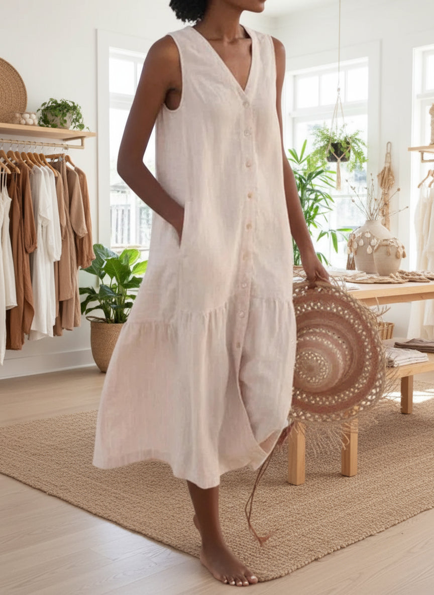 KOLLY - SLEEVELESS TUNIC DRESS