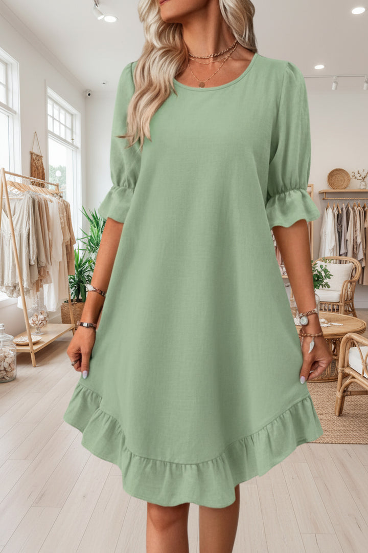 LEILA - ELEGANT MIDI DRESS