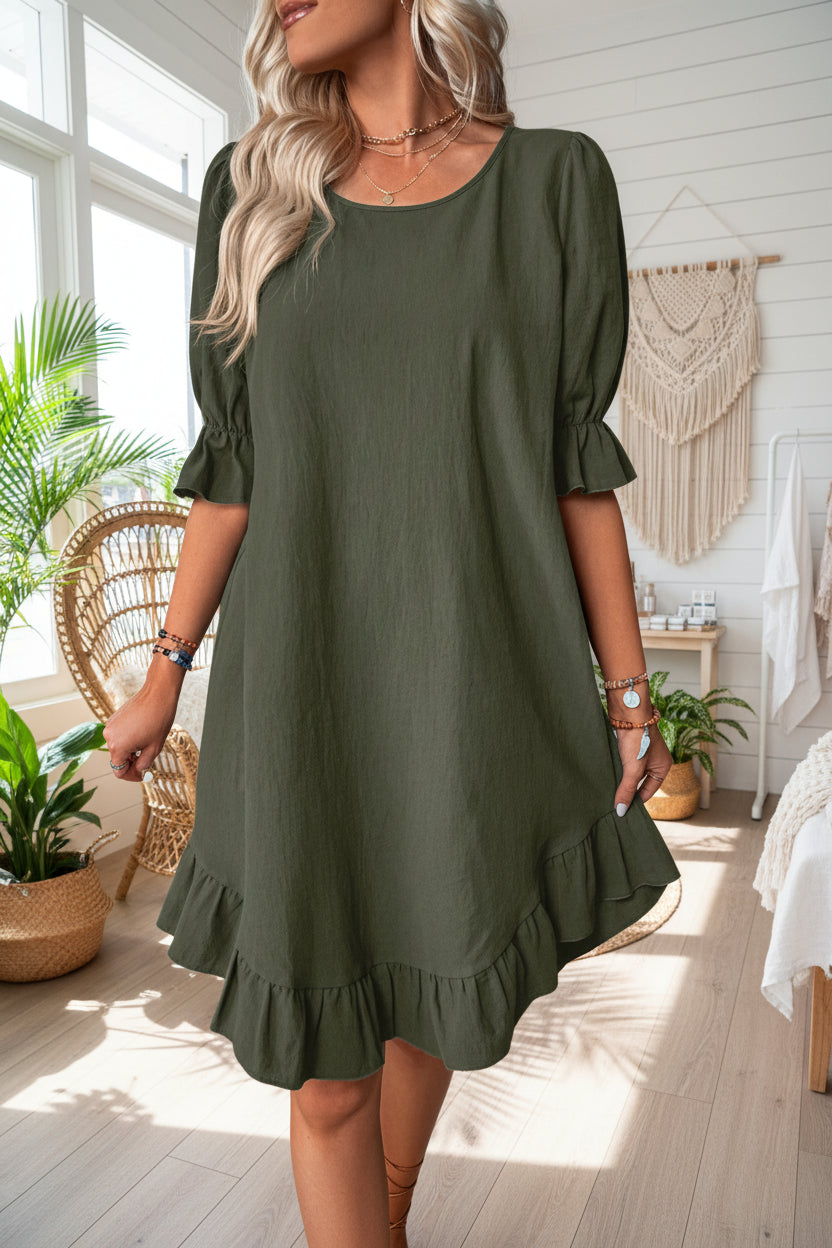 LEILA - ELEGANT MIDI DRESS