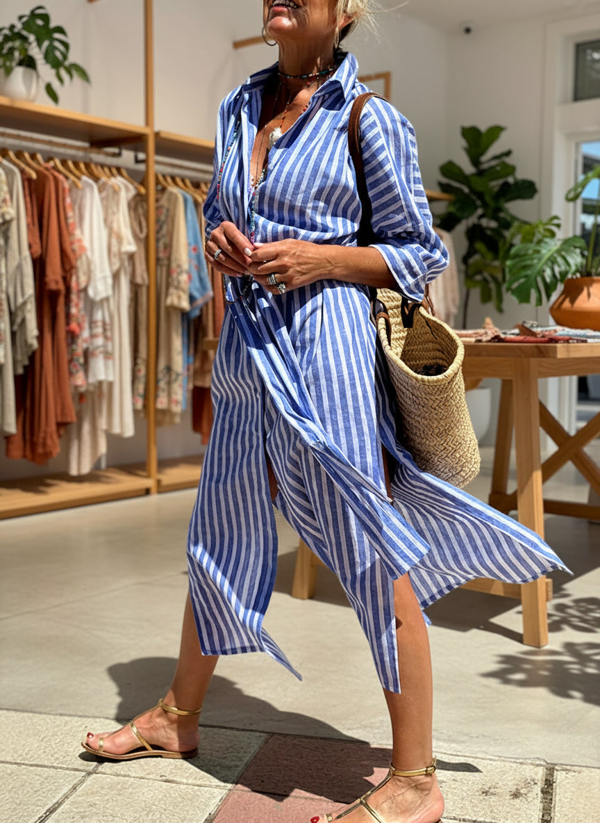 ELLE - STRIPED DRESS SHIRT