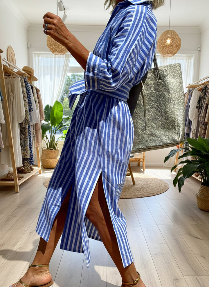 ELLE - STRIPED DRESS SHIRT