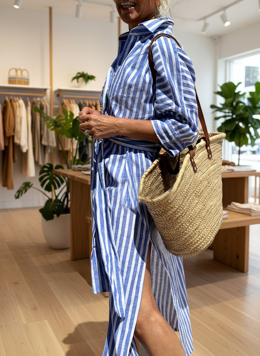 ELLE - STRIPED DRESS SHIRT