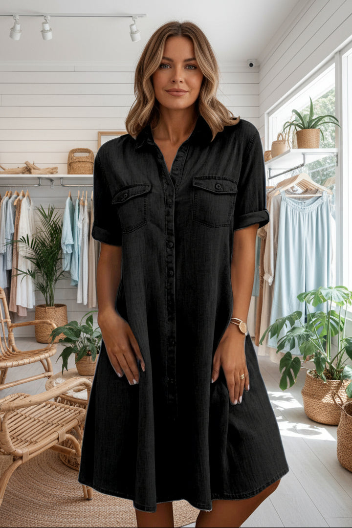 JOANNA - SHORT SLEEVED DRESS