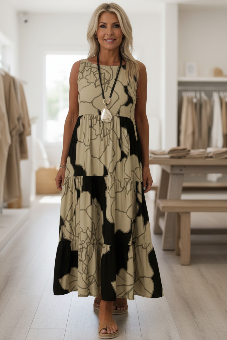 JINDI - STYLISH FLORAL PRINT DRESS