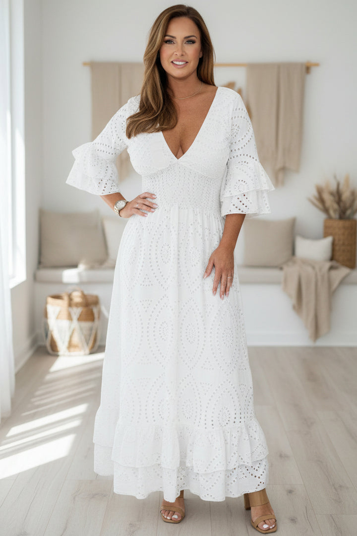 SIMA - WAIST-SCULPTING MAXI DRESS