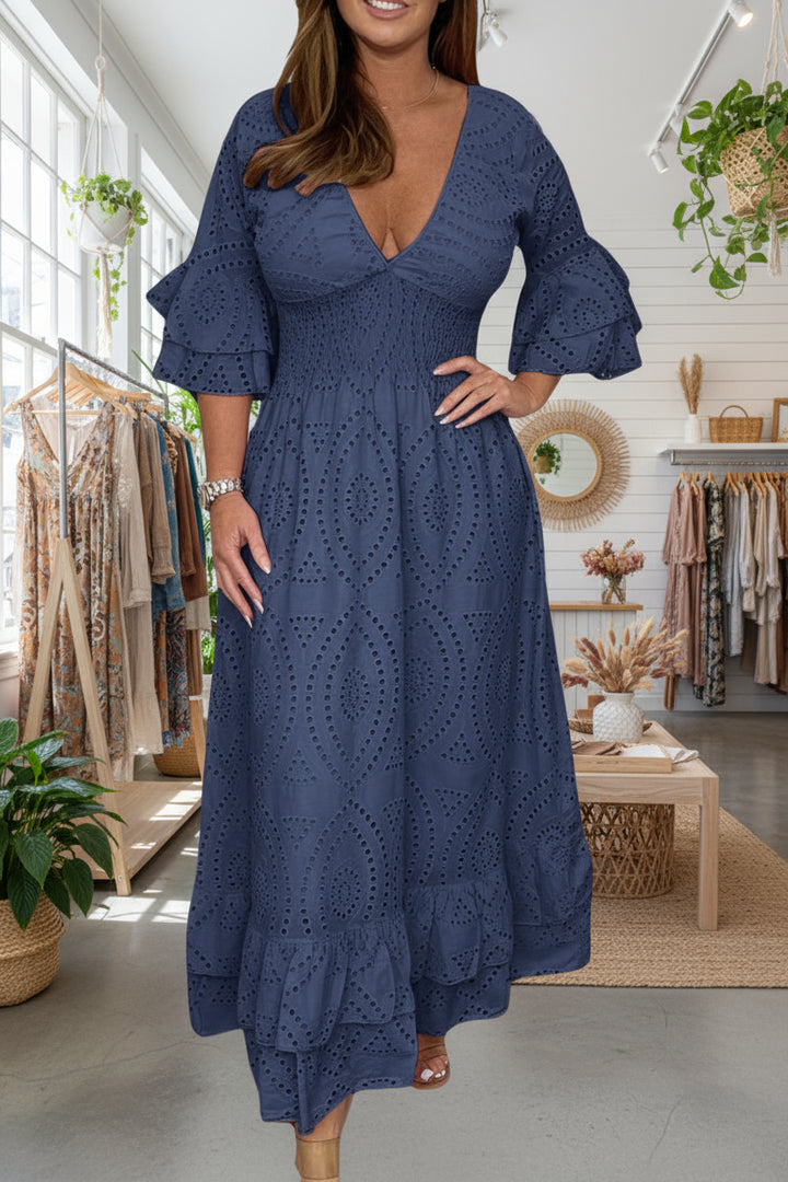 SIMA - WAIST-SCULPTING MAXI DRESS