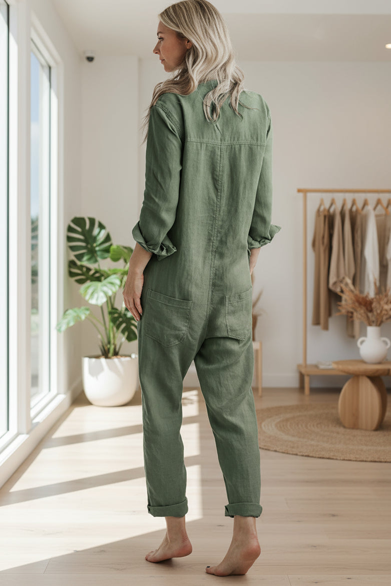 FIONA LONG-SLEEVE JUMPSUIT