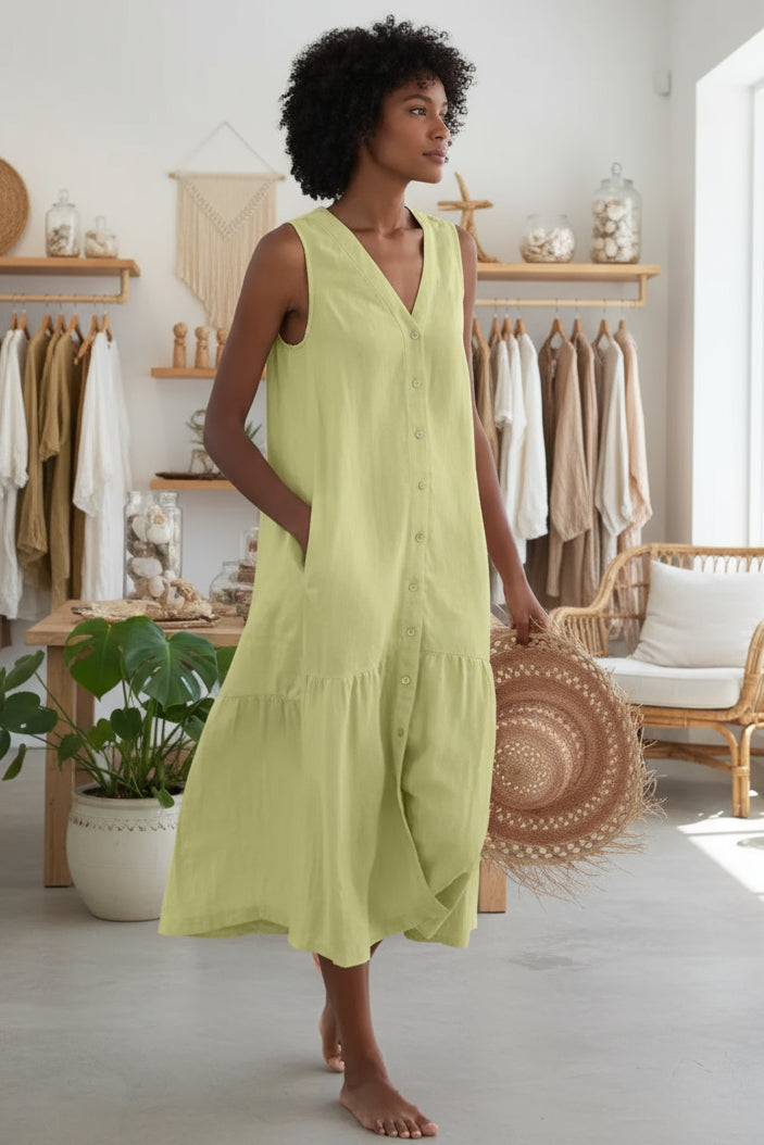 KOLLY - SLEEVELESS TUNIC DRESS