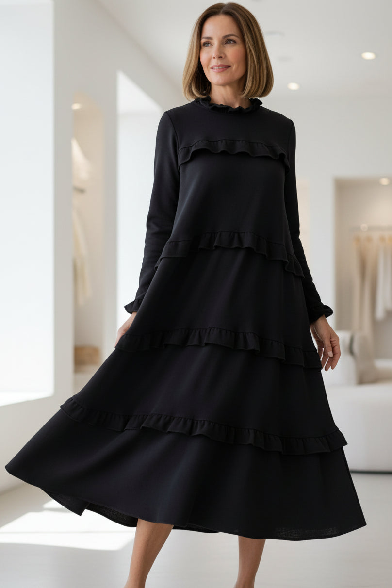 MORGAN – FLOWY LAYERED DRESS