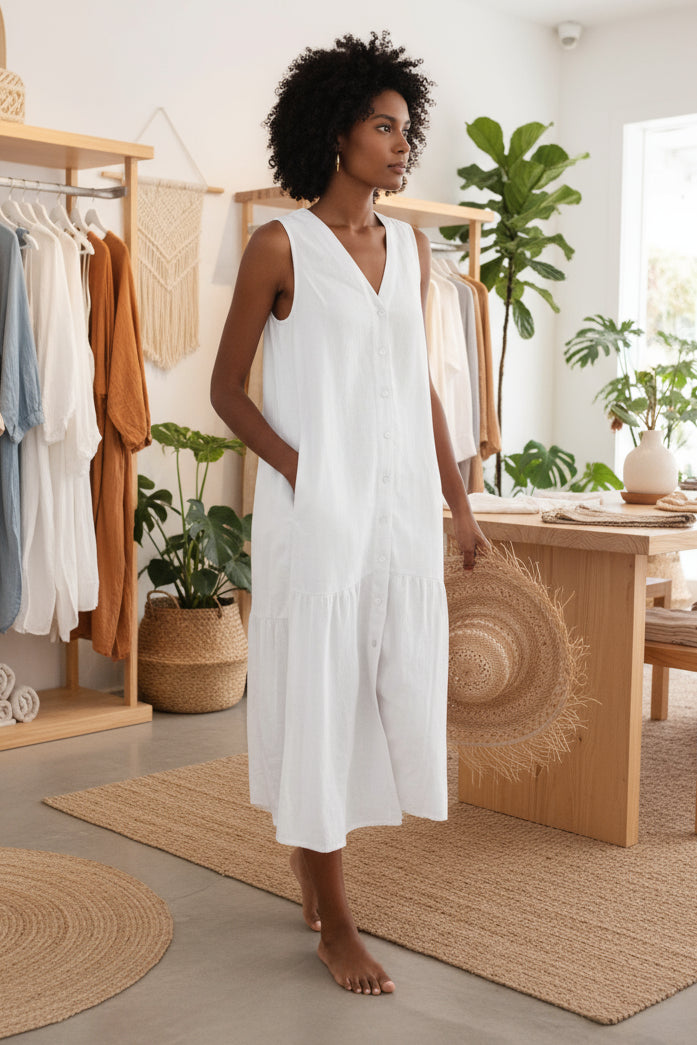 KOLLY - SLEEVELESS TUNIC DRESS