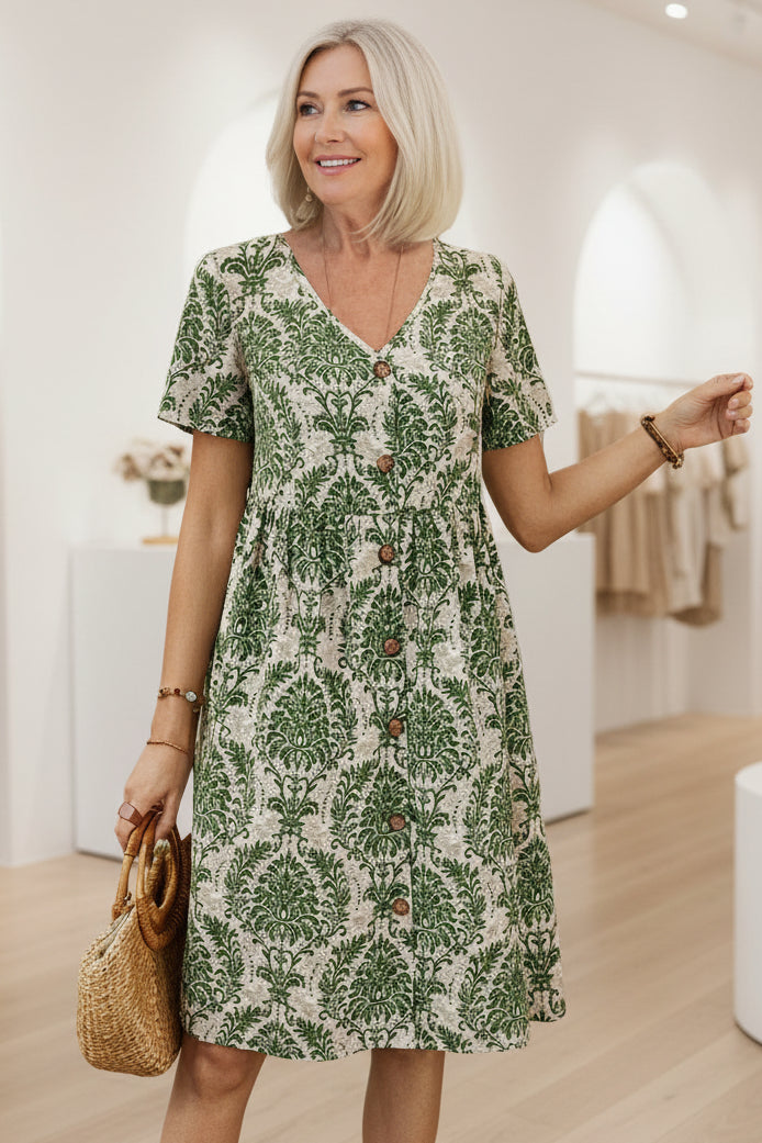 DIANE - SHORT SLEEVE VINTAGE DRESS