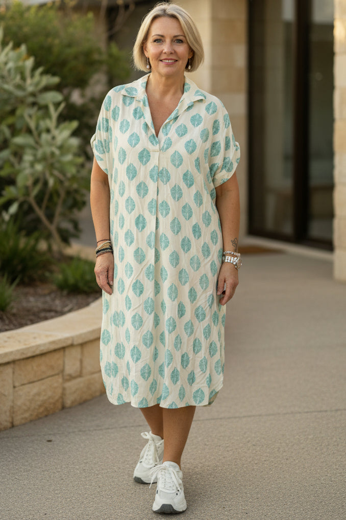 JULIANNE - PRINTED SHIRT DRESS