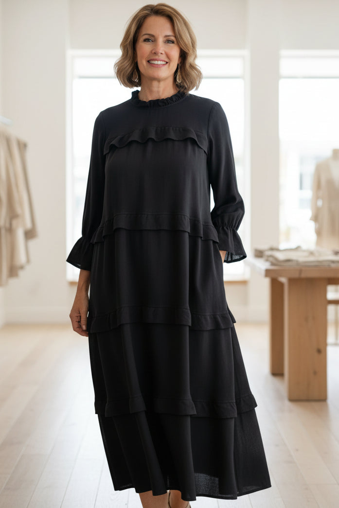 MORGAN – FLOWY LAYERED DRESS