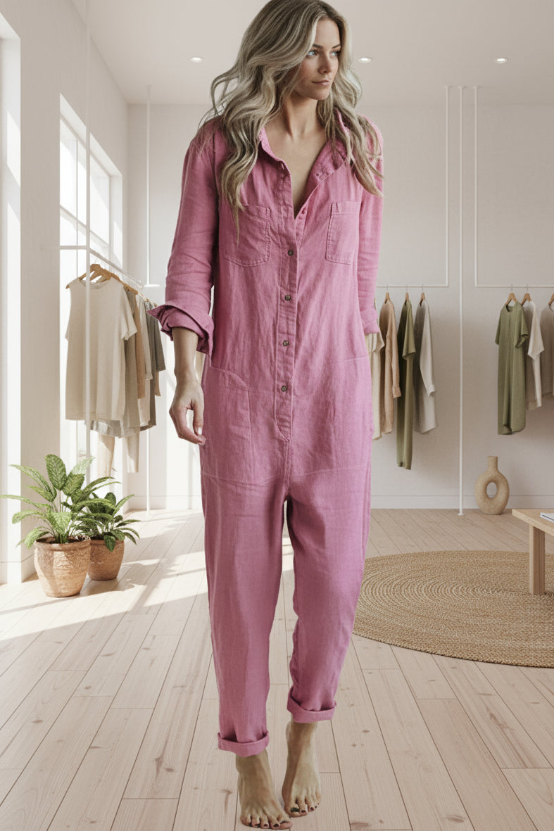 FIONA LONG-SLEEVE JUMPSUIT