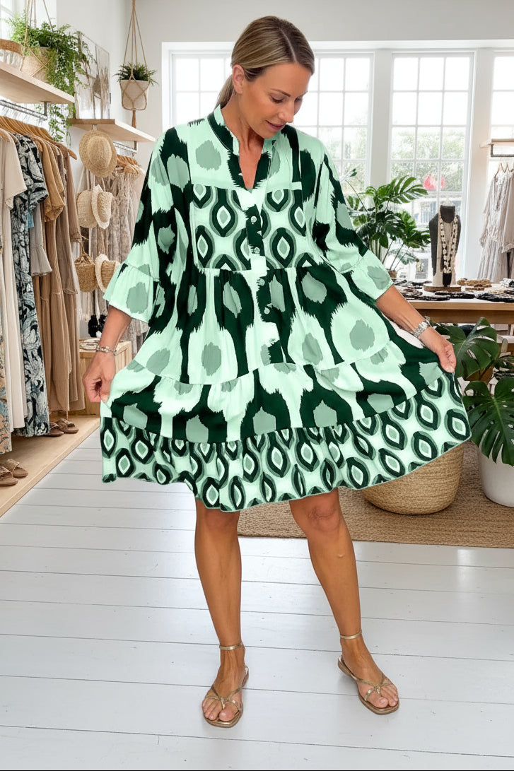 TINA - STYLISH PRINT DRESS