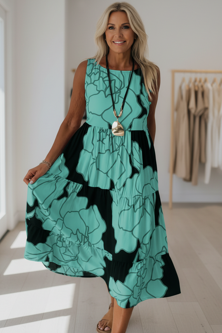 JINDI - STYLISH FLORAL PRINT DRESS