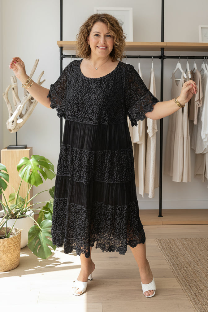 ANNE - CASUAL LACE DRESS