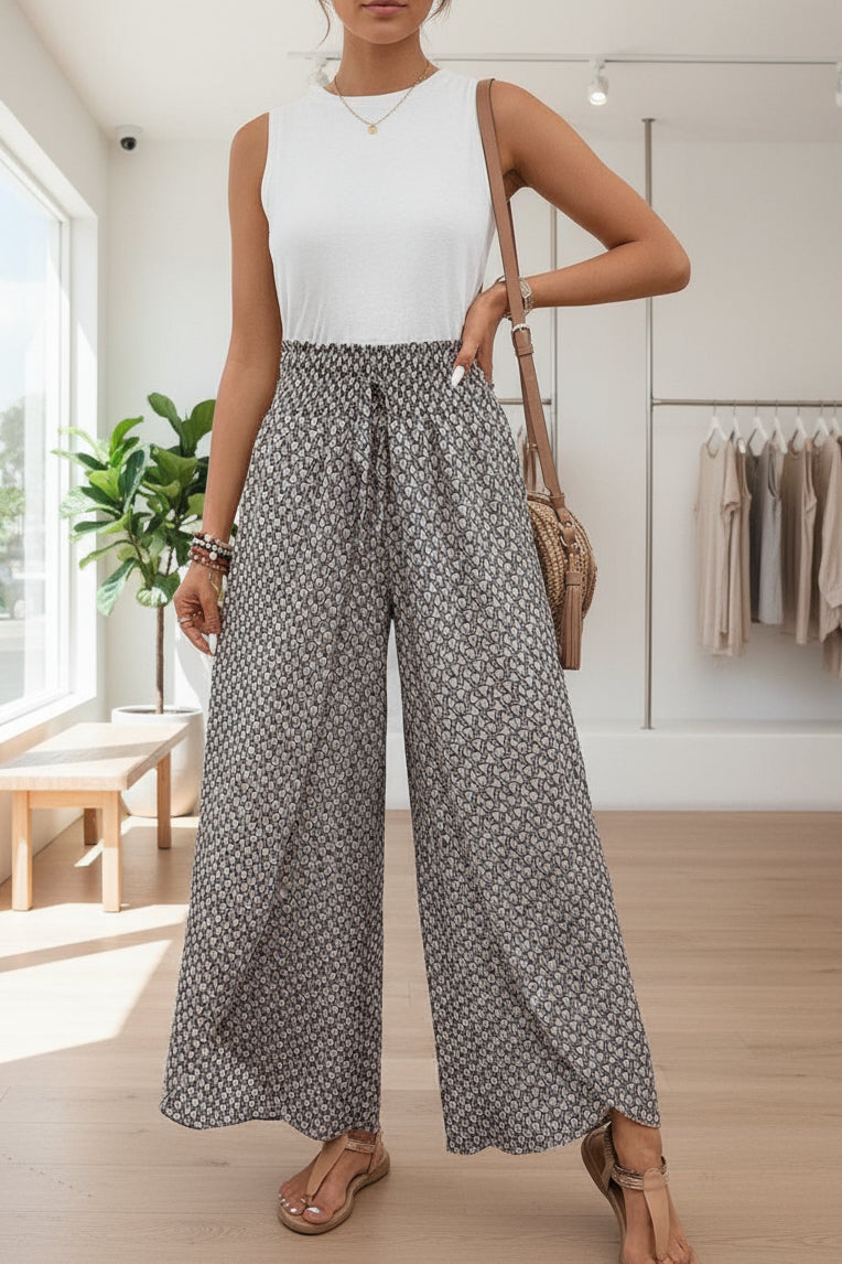 TEAGAN - WIDE-LEG LEISURE PANTS