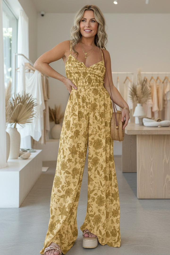 HARPER – FLORAL WIDE-LEG JUMPSUIT