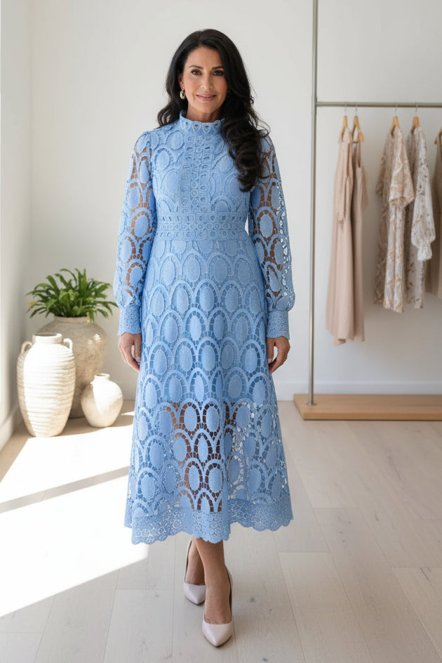 VALENTINA – LACE MIDI DRESS