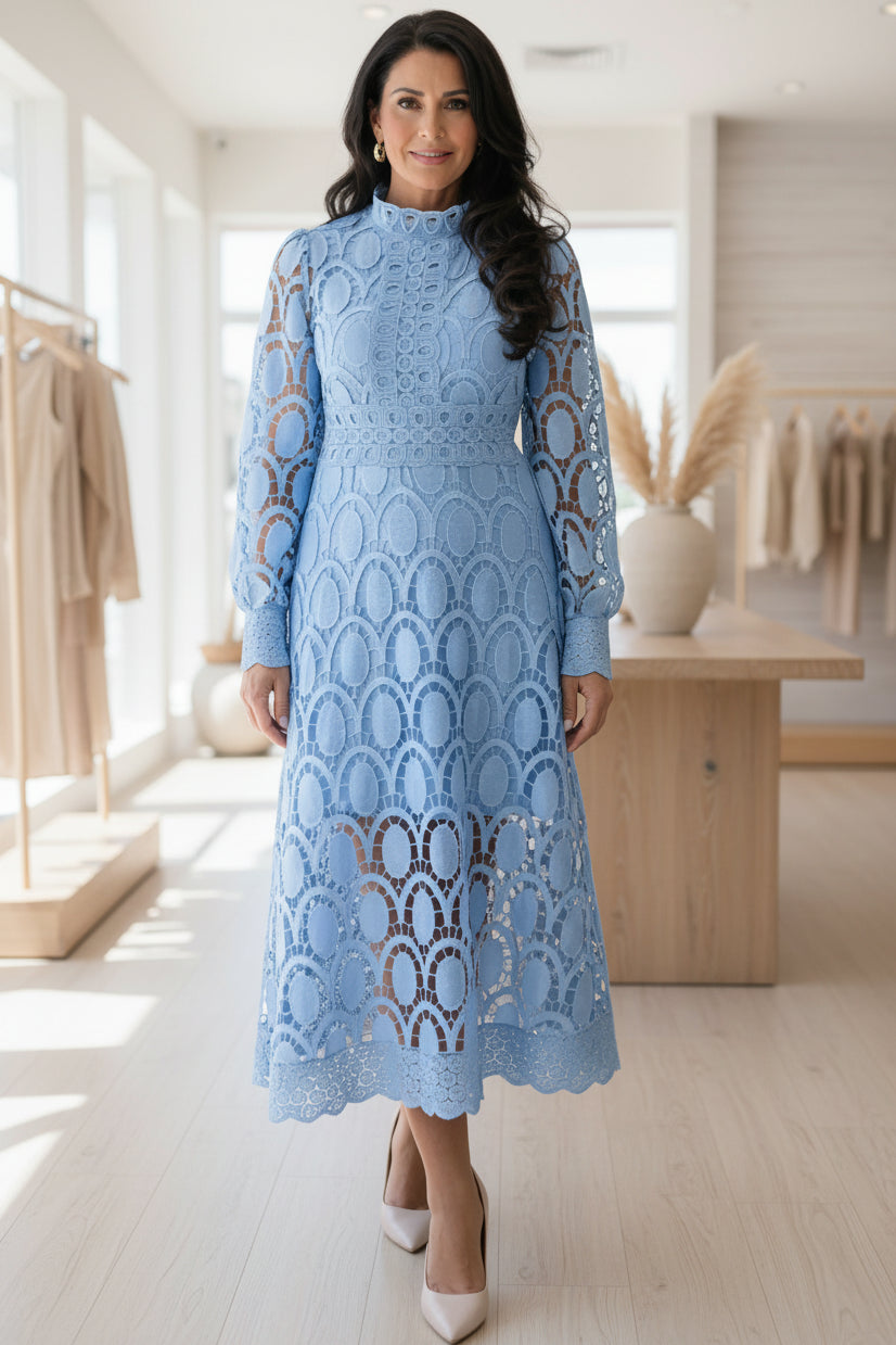 VALENTINA – LACE MIDI DRESS