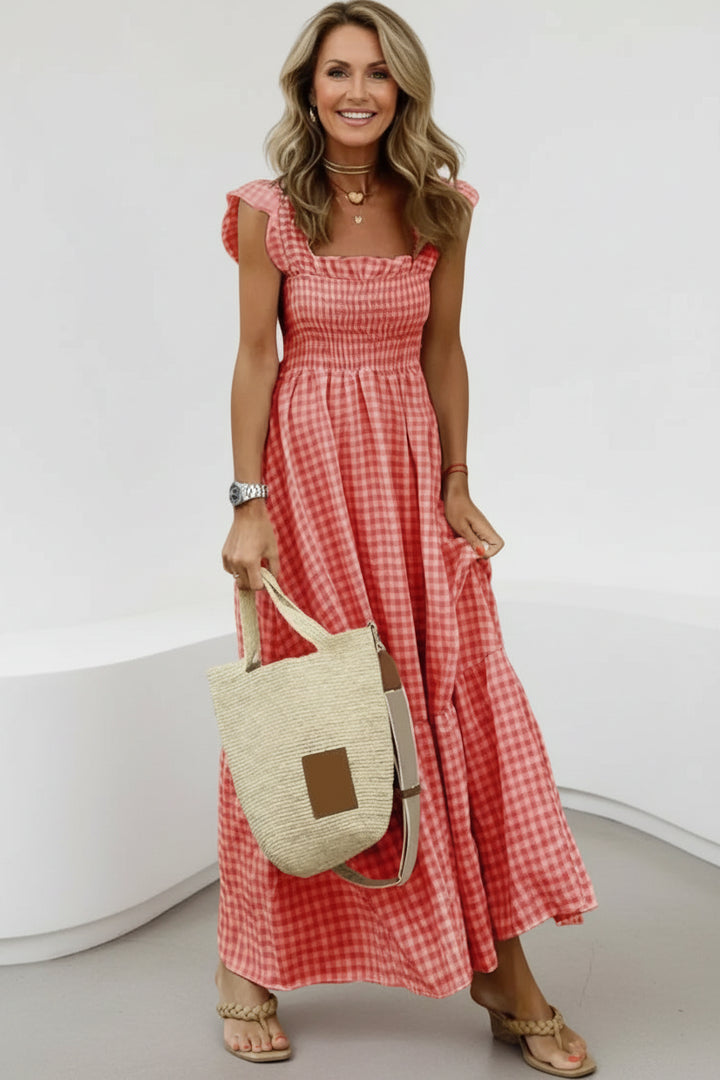 ELENA - ELEGANT RUFFLE DRESS