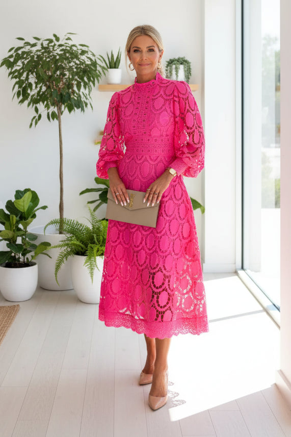 VALENTINA – LACE MIDI DRESS