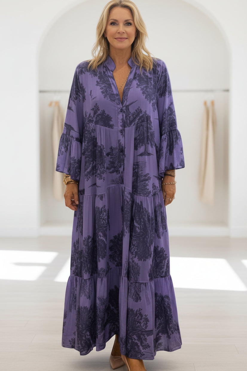 OLIVIA - BOTANICAL MAXI DRESS