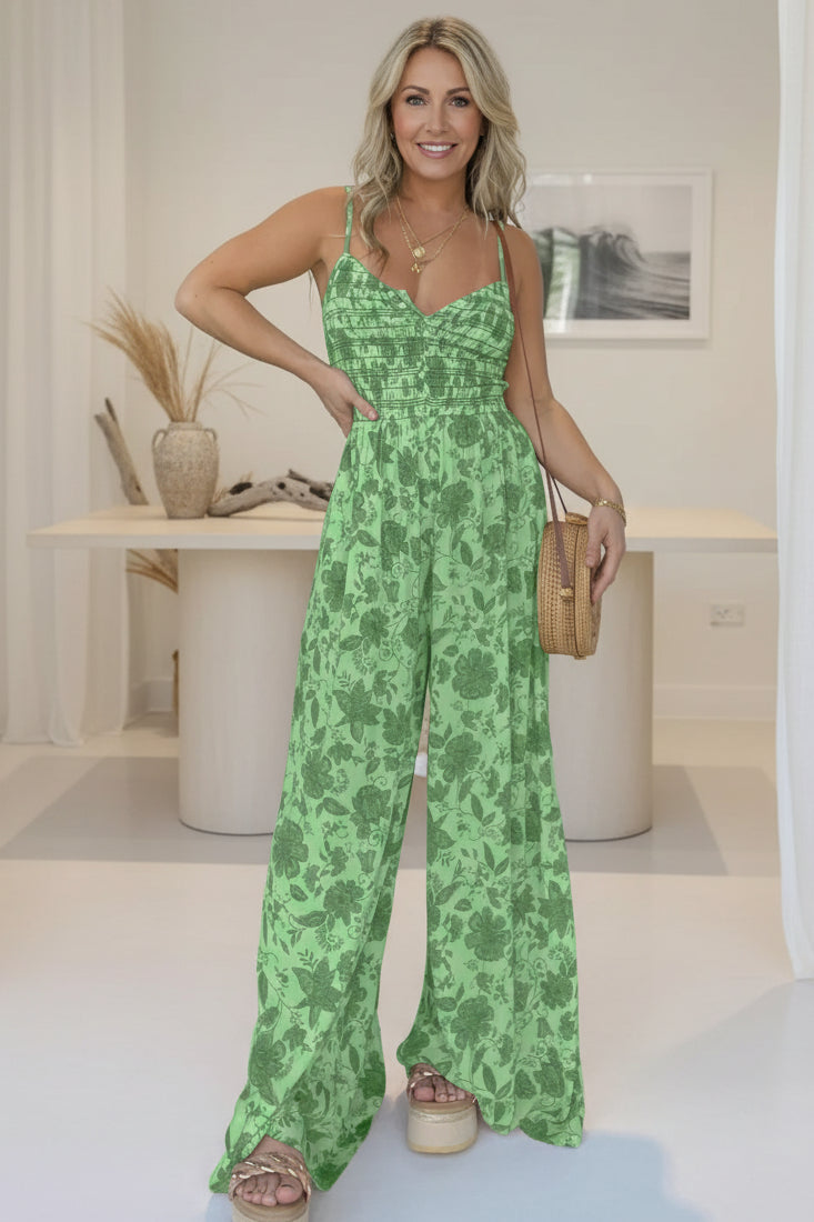 HARPER – FLORAL WIDE-LEG JUMPSUIT